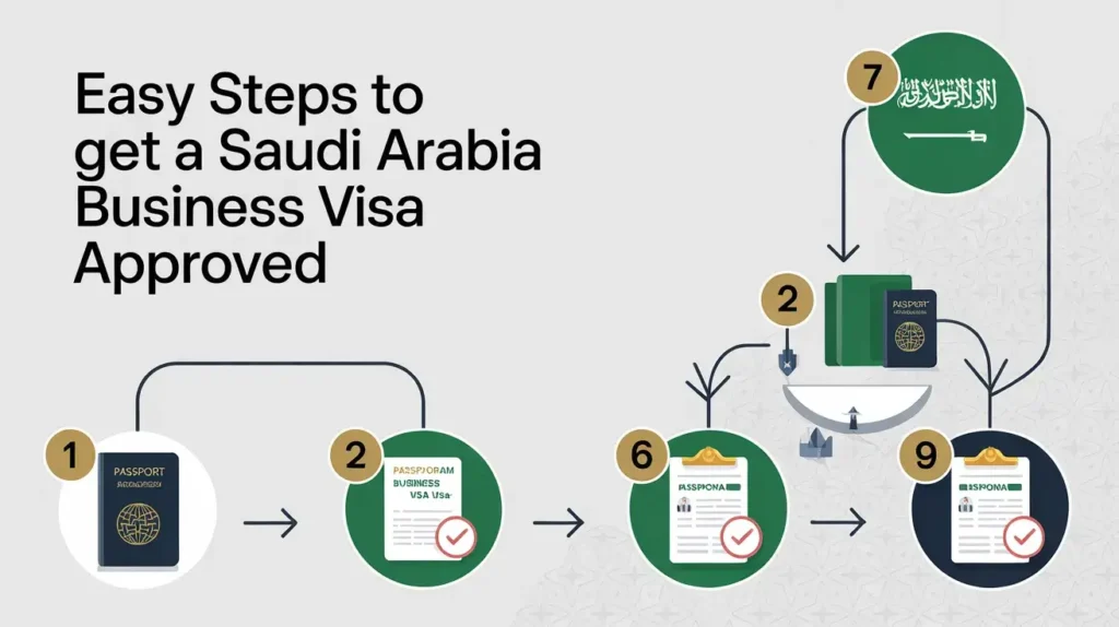 Step-by-step guide for Saudi Arabia business visa approval process and requirements