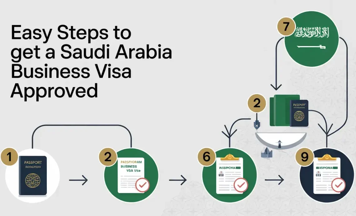 Step-by-step guide for Saudi Arabia business visa approval process and requirements