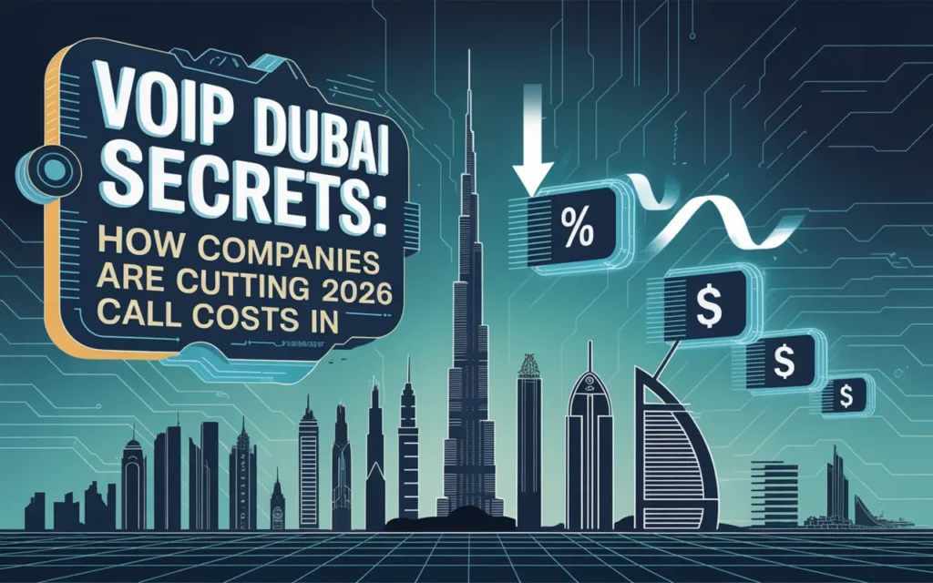 Business professionals in Dubai using VoIP system to reduce communication and international call costs