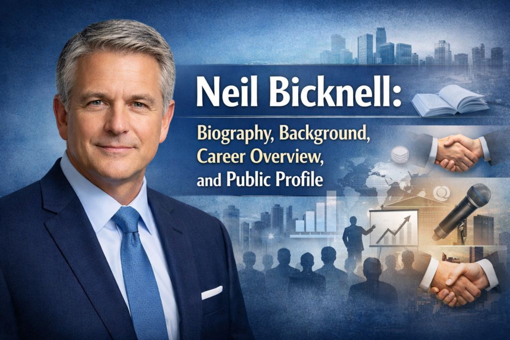 Neil Bicknell professional portrait with biography and career background overview concept image