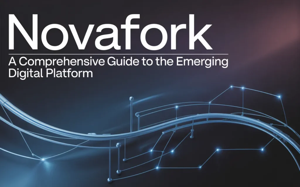 Novafork digital platform interface showcasing modern features and user-friendly design