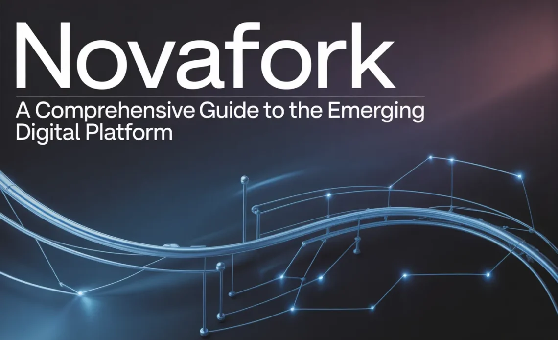 Novafork digital platform interface showcasing modern features and user-friendly design